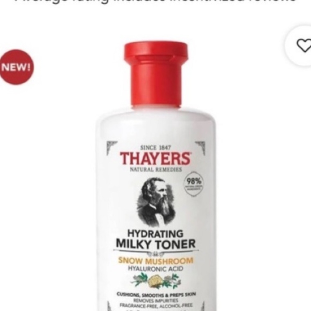 🖤5/$25🖤 Thayers Milky Hydrating Face Toner 3 oz mushroom